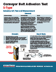 Conveyor Belt Adhesion Test App Note