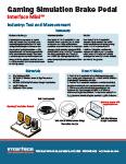 Gaming Simulation Brake Pedal App Note