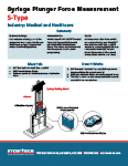Syringe Plunger Force Measurement App Note