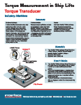 Torque Measurement in Ship Lifts App Note